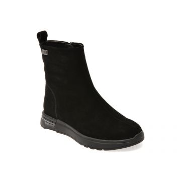 Ghete EPICA negre, 727T88, din piele intoarsa