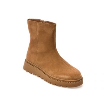 Ghete FLAVIA PASSINI maro, 7312, din piele intoarsa