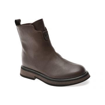 Ghete FLAVIA PASSINI maro, H616, din piele naturala