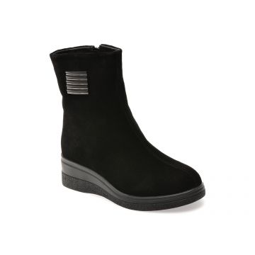 Ghete FLAVIA PASSINI negre, 125817, din piele intoarsa