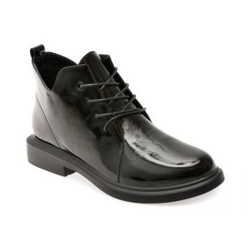 Ghete FLAVIA PASSINI negre, 1517, din piele naturala lacuita