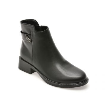 Ghete FLAVIA PASSINI negre, 35, din piele naturala