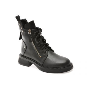 Ghete FLAVIA PASSINI negre, 38744, din piele naturala