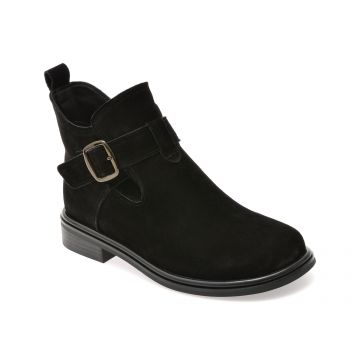 Ghete FLAVIA PASSINI negre, 56262, din piele intoarsa