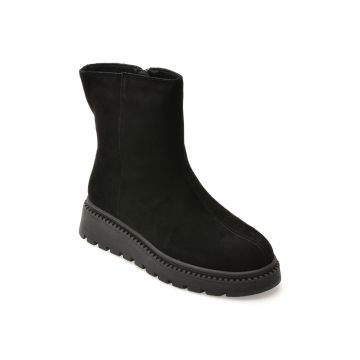 Ghete FLAVIA PASSINI negre, 7312, din piele intoarsa