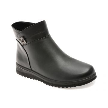 Ghete FLAVIA PASSINI negre, 750, din piele naturala