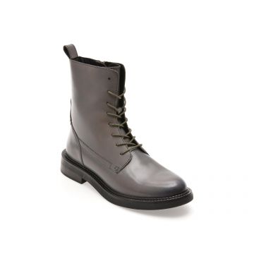 Ghete GEOX gri, D46WYG, din piele naturala