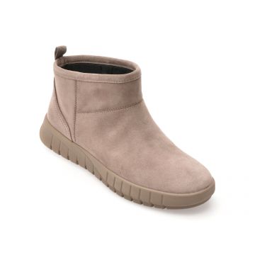 Ghete GEOX gri, D569AA, din piele intoarsa