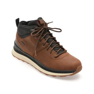 Ghete GEOX maro, U56HMC, din piele naturala