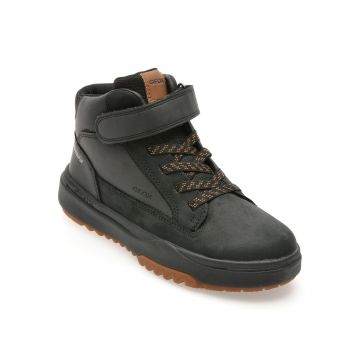 Ghete GEOX negre, J16FMA, din piele naturala