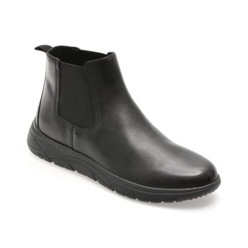 Ghete GEOX negre, U36E1A, din piele naturala