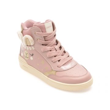 Ghete GEOX roz, J56HXE, din piele ecologica