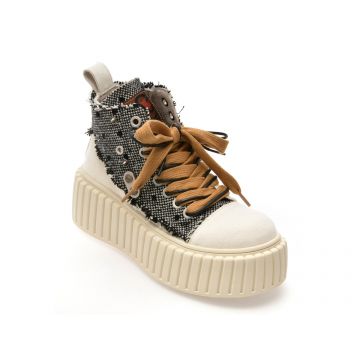 Ghete GRYXX albe, 240003, din material textil