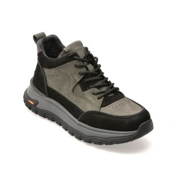 Ghete GRYXX gri, 103, din piele naturala