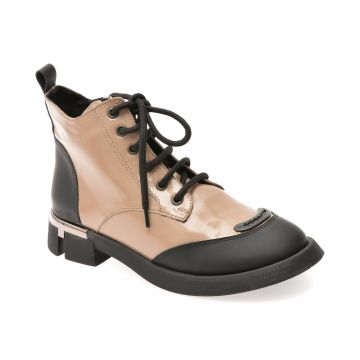 Ghete GRYXX gri, 527314, din piele naturala lacuita