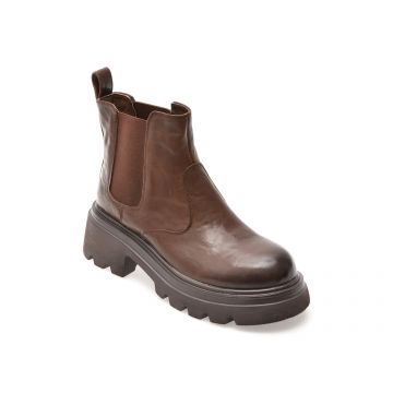 Ghete GRYXX maro, 38821, din piele naturala