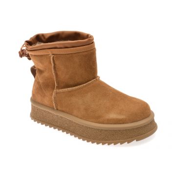 Ghete GRYXX maro, 8767, din piele intoarsa