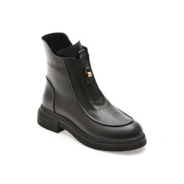 Ghete GRYXX negre, 18869, din piele naturala