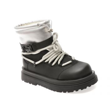 Ghete GRYXX negre, 8766, din piele naturala