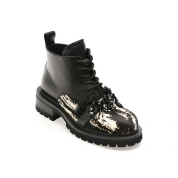 Ghete GRYXX negre, AF05, din piele naturala