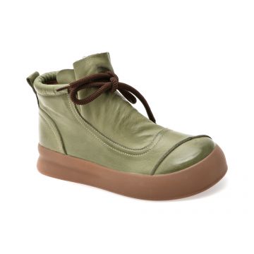 Ghete GRYXX verzi, 3273, din piele naturala