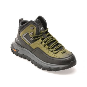 Ghete GRYXX verzi, 93590, din piele naturala