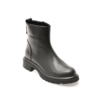 Ghete IMAGE negre, 1504005, din piele naturala