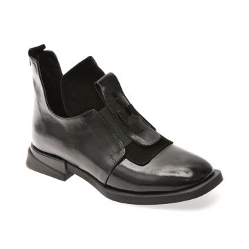 Ghete IMAGE negre, 1532024, din piele naturala lacuita