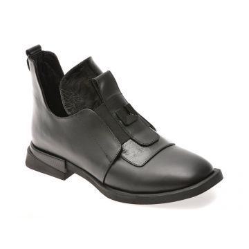 Ghete IMAGE negre, 1532024, din piele naturala