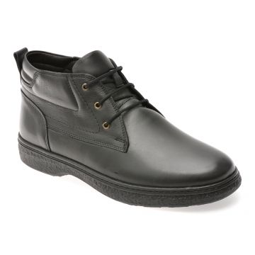 Ghete OTTER negre, SH8623, din piele naturala