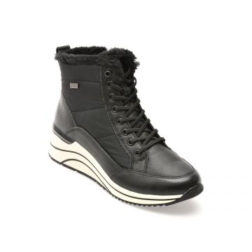 Ghete REMONTE negre, D0T80, din material textil