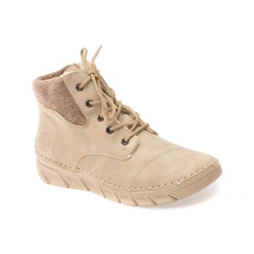 Ghete RIEKER bej, 55000, din piele ecologica
