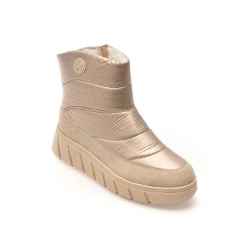 Ghete RIEKER bej, Y3552, din material textil