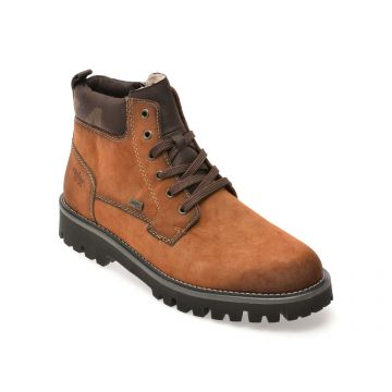 Ghete RIEKER maro, 30440, din piele ecologica