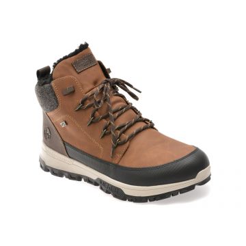 Ghete RIEKER maro, 35540, din piele ecologica