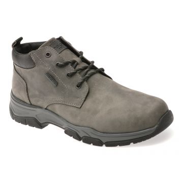 Ghete RIEKER negre, 31204, din piele naturala