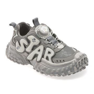 Ghete SELECTION KIDS gri, 532201, din piele ecologica