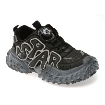 Ghete SELECTION KIDS negre, 532201, din piele ecologica