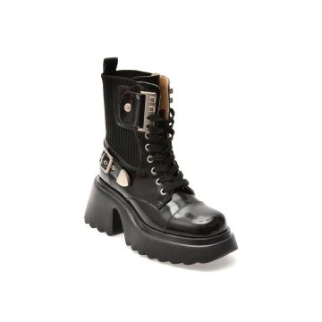 Bocanci GRYXX negre, 250111, din piele naturala