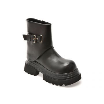 Bocanci GRYXX negri, 5021, din piele naturala