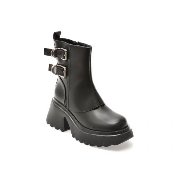 Bocanci GRYXX negri, 251015, din piele naturala