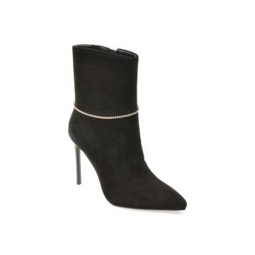 Botine elegante ALDO negre, 2231, din piele intoarsa