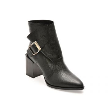 Botine elegante EPICA negre, 6125099, din piele naturala