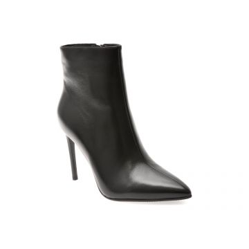 Botine elegante EPICA negre, E32778B, din piele naturala