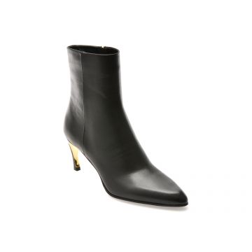 Botine elegante EPICA PREMIUM negre, 01073EB, din piele naturala