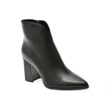 Botine elegante FLAVIA PASSINI negre, DX717, din piele naturala