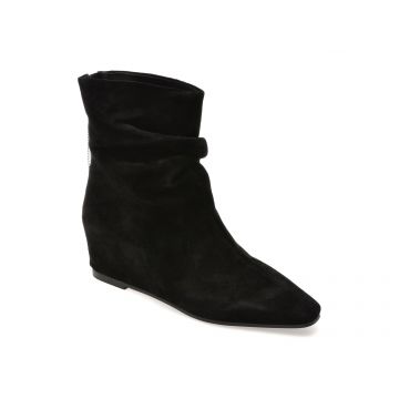 Botine EPICA negre, 63922, din piele intoarsa