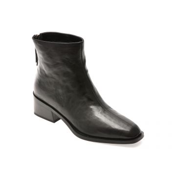 Botine EPICA negre, 96M509, din piele naturala