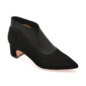 Botine EPICA negre, D102, din piele intoarsa