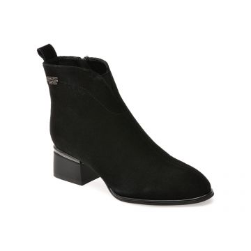 Botine FLAVIA PASSINI negre, 105841, din piele intoarsa